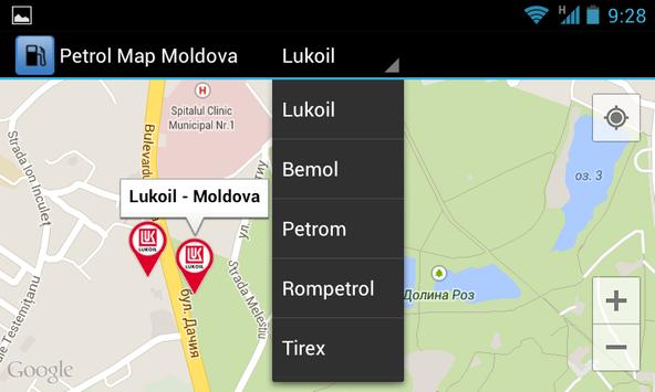 Petrol Map Moldova screenshot 1