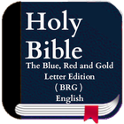 Blue, Red and Gold Bible icône