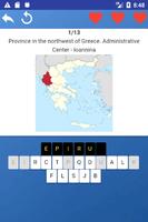 Provinces of Greece - maps, te Affiche