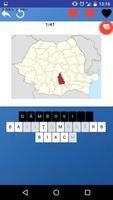 Counties of Romania - maps, em पोस्टर