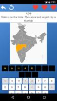 States of India - maps, capita ポスター