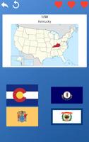 USA quiz - states, maps, flags capture d'écran 1