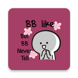 BB never tell stickers App for WhatsApp icon