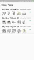 BB never tell stickers App for WhatsApp 海報