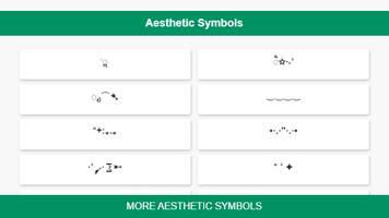 Aesthetic Symbols تصوير الشاشة 3