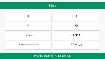 Aesthetic Symbols स्क्रीनशॉट 1