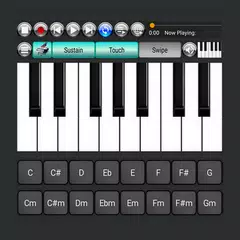 Strings and Piano Keyboard Icon