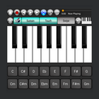 Strings And Piano Keyboard-icoon