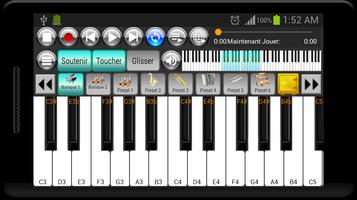 Strings And Piano Keyboard Pro Affiche