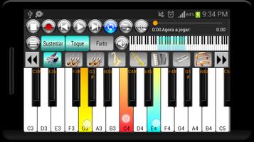 Strings And Piano Keyboard Pro Cartaz