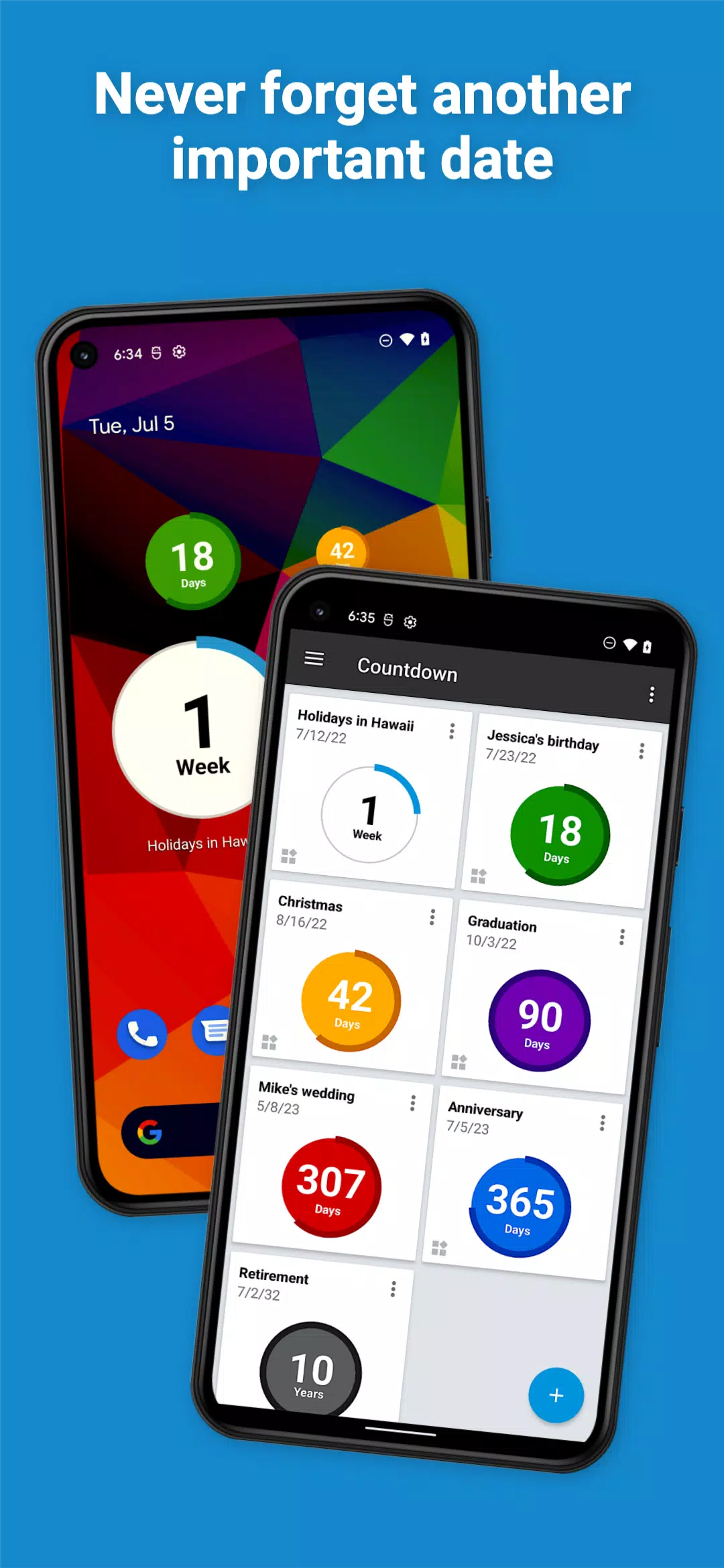 Скачать Обратный Отсчет Дней Виджета APK Для Android