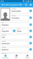 RPG NPC Generator الملصق
