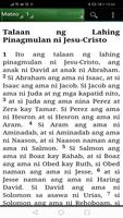 Tagalog Bible  Ang Biblia 2001 (ABTAG2001) Ekran Görüntüsü 1