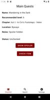 برنامه‌نما Guide, Checklist - Witcher 3 عکس از صفحه