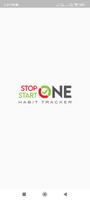 Stop 1 Start 1 Habit Tracker plakat