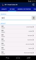 ZIP / Postal Codes UK скриншот 1