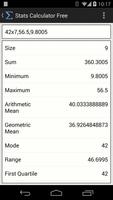Stats Calculator Free screenshot 1