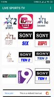 GTV Live Sports TV Cricket & Football Poster