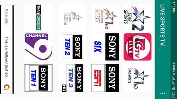 GTV Live Sports TV Cricket & Football captura de pantalla 1