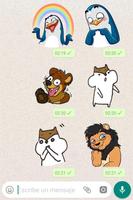 Animal stickers for WhatsApp poster