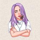 APK Billie Eilish sticker for WhatsApp