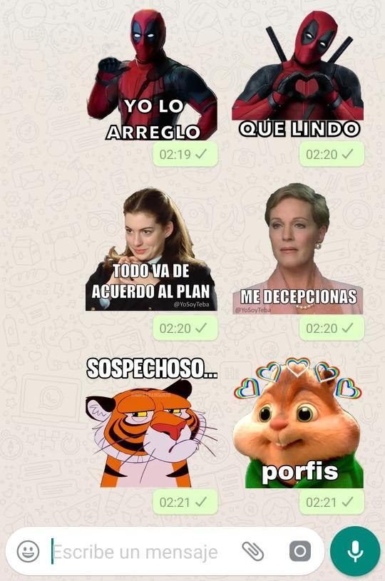 Stickers de Películas en español para WhatsApp APK per Android Download