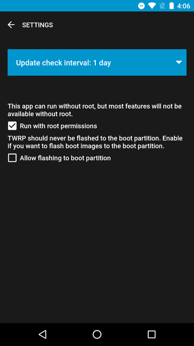 Official TWRP App screenshot 2