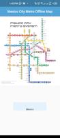 Mexico City Metro Offline Map Affiche