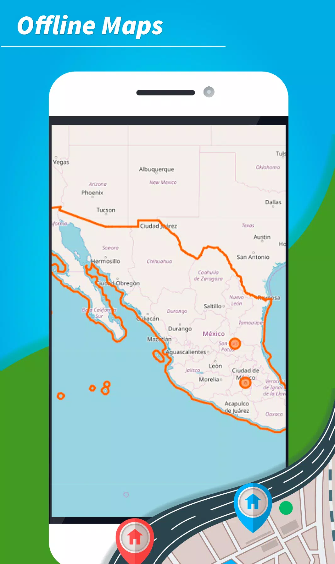 🔥 Mexico Offline maps and navigation GPS 3D APK for Android Download