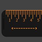 자tape measure, photo ruler 줄자 아이콘