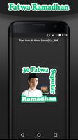 30 Fatwa Seputar Ramadhan NEW /Ustadz Abdul Somad الملصق