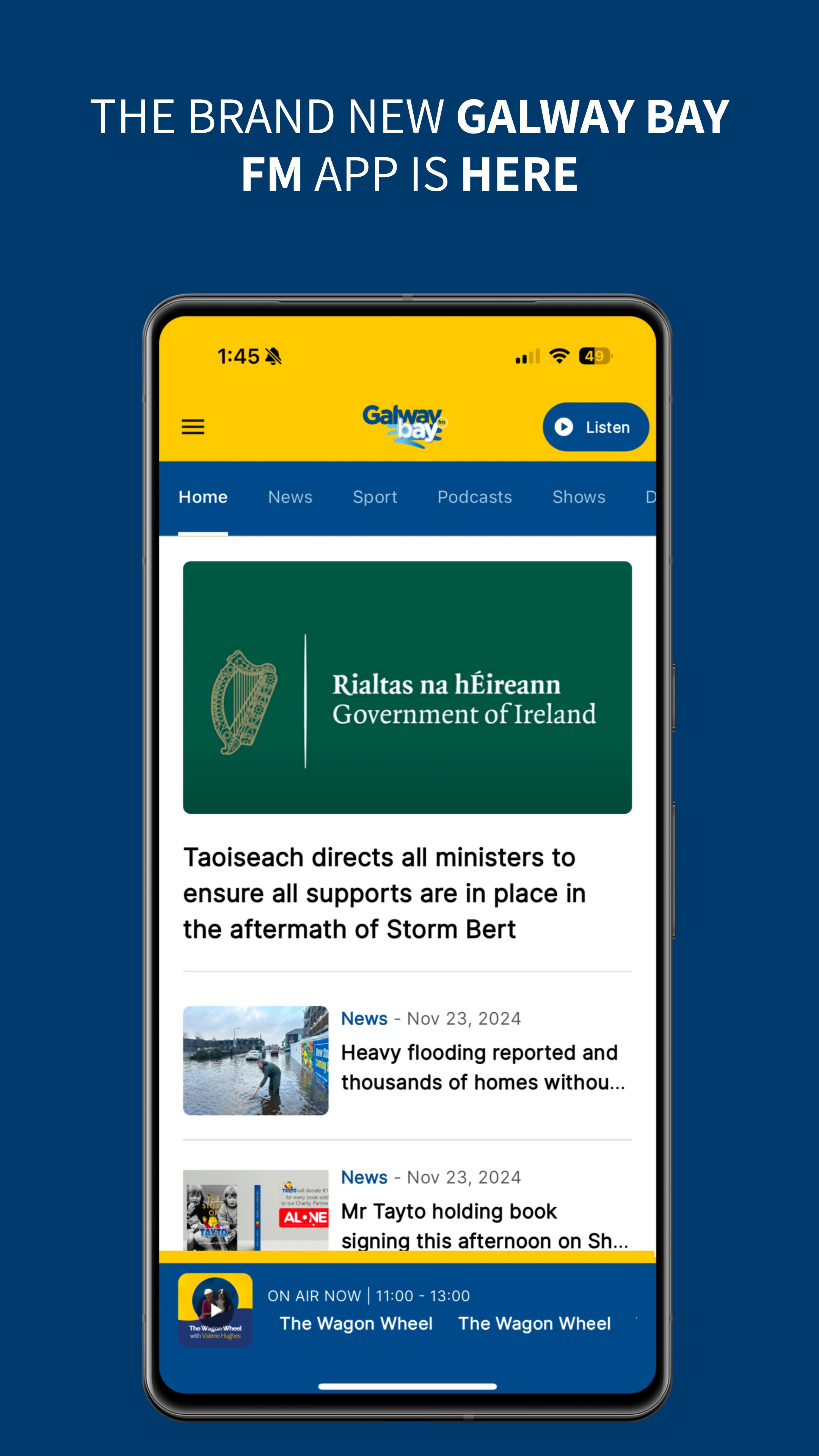 Galway Bay FM APK for Android Download, image size:2160x3840