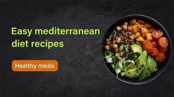 Recetas de comida mediterránea Poster