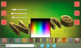 3D文本制作者 - 名称设计师3D 截图 2