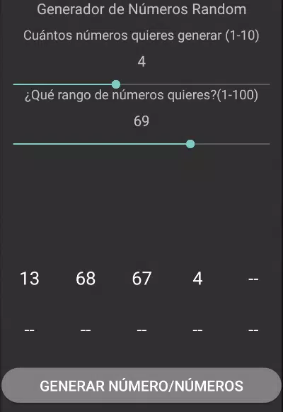 Descarga de APK de Generador de Números Random para Android