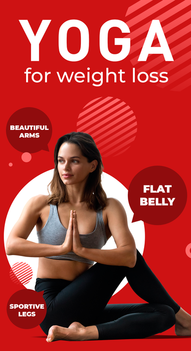 Yoga for weight loss poster