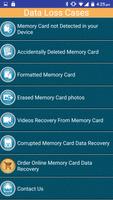 Memory Card Data Recovery Help Poster