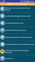 Memory Card Data Recovery Help Affiche