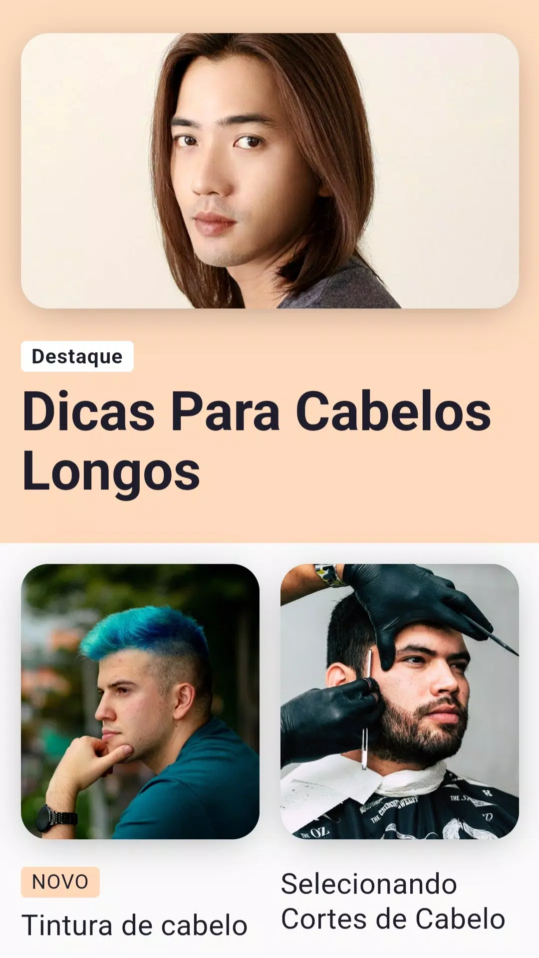 Download do APK de Penteados Masculinos App para Android