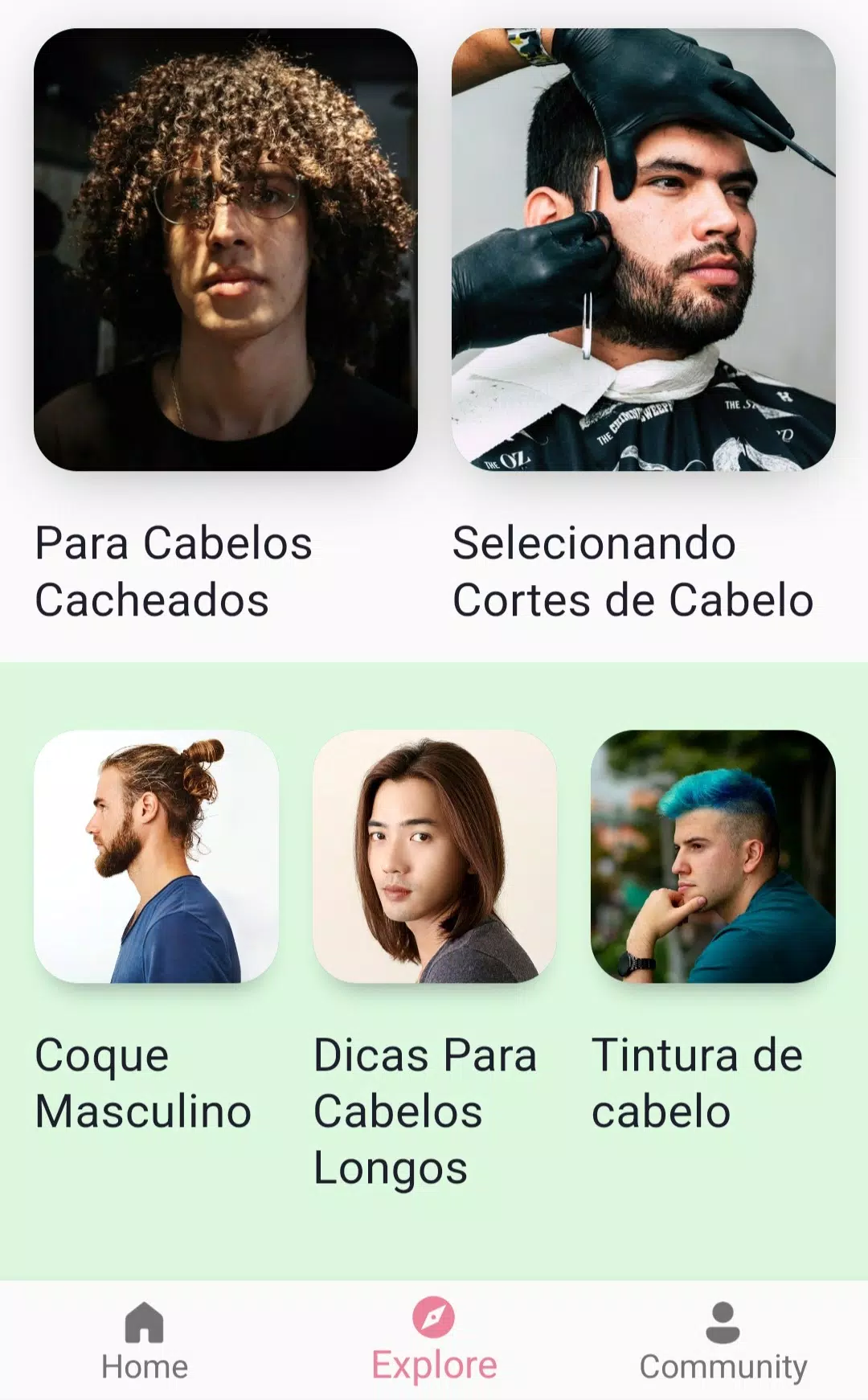 Download do APK de Penteados Masculinos App para Android