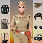 Men Woman Police Suit Editor-icoon