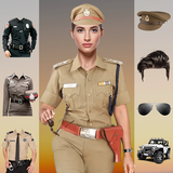Men Woman Police Suit Editor icône