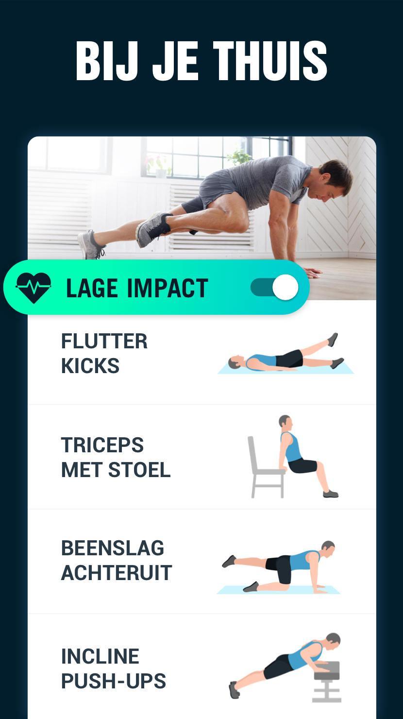 Verwonderlijk Afvallen in 30 Dagen Mannen - Fitness Oefeningen for Android - APK NX-69