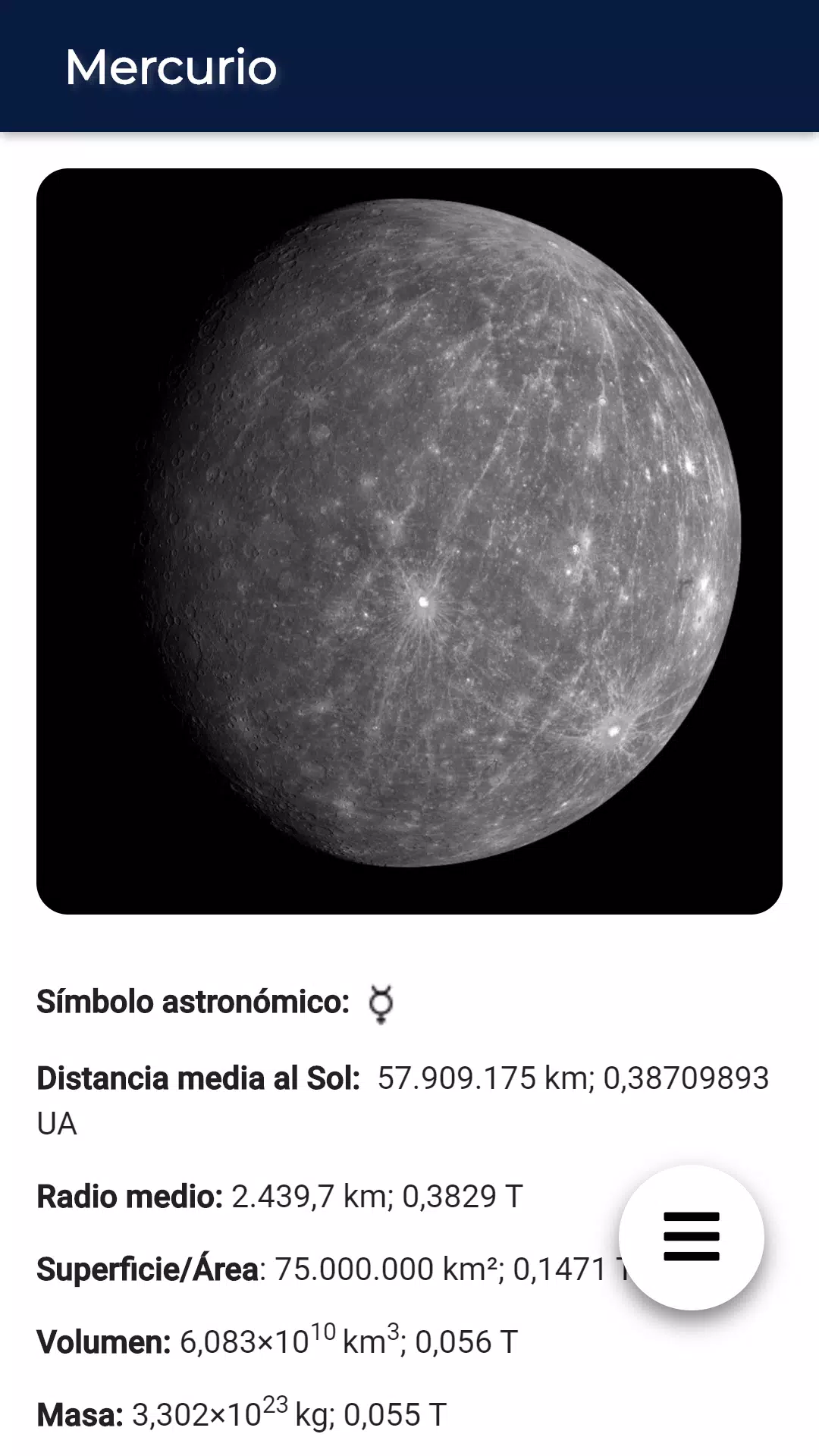 下载水星 地球上的照片和特征的安卓版本 下载水星 地球上的照片和特征的安卓版本