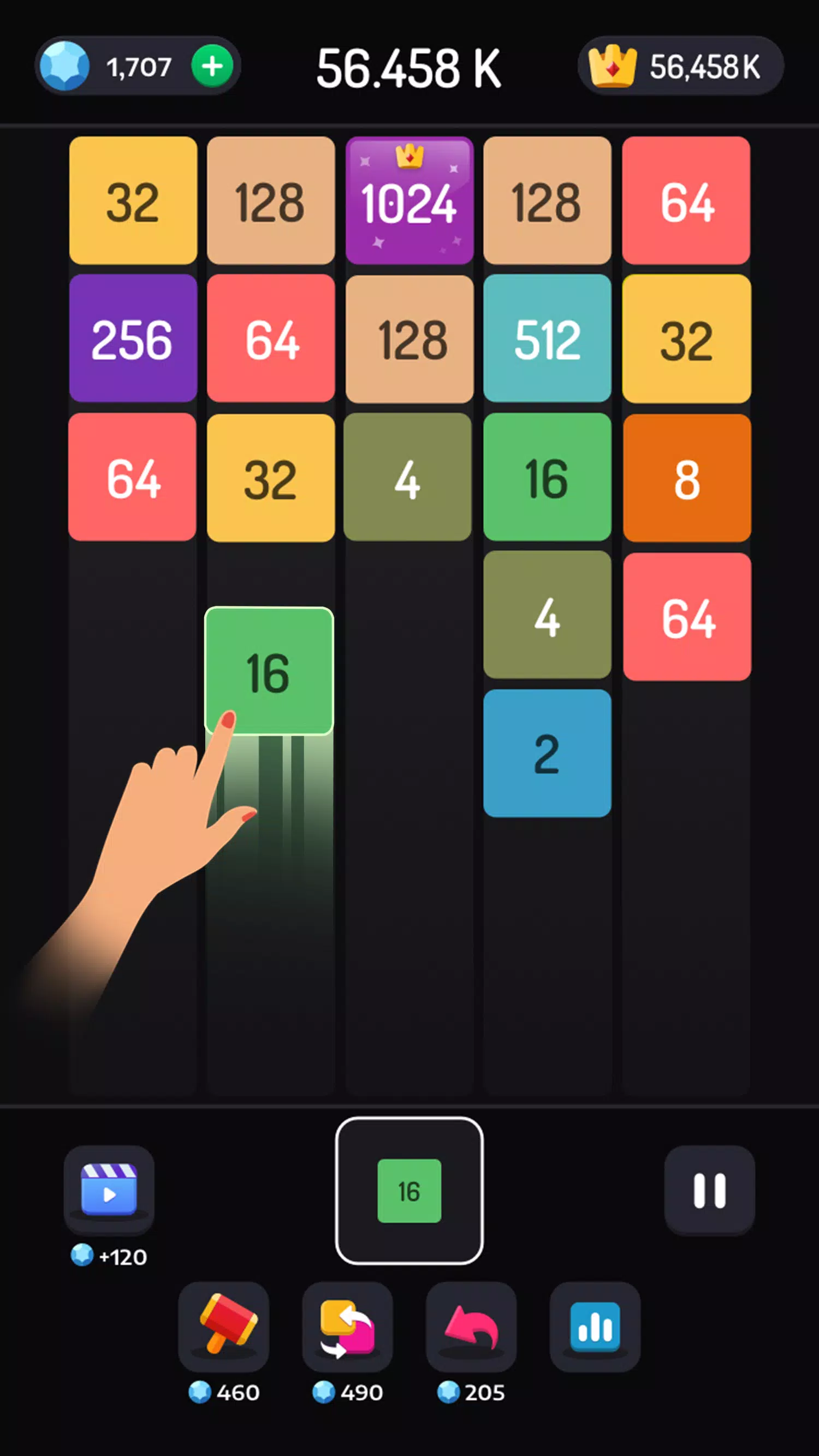 Download Merge block-2048 puzzle game android on PC