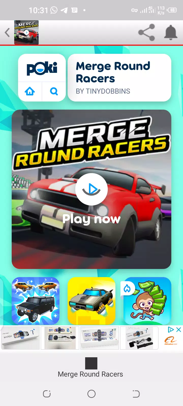 Merge Round Racers - Play it on Poki 