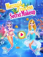 Meerjungfrau Prinzessin Make-up & Ankleiden Mädche Plakat