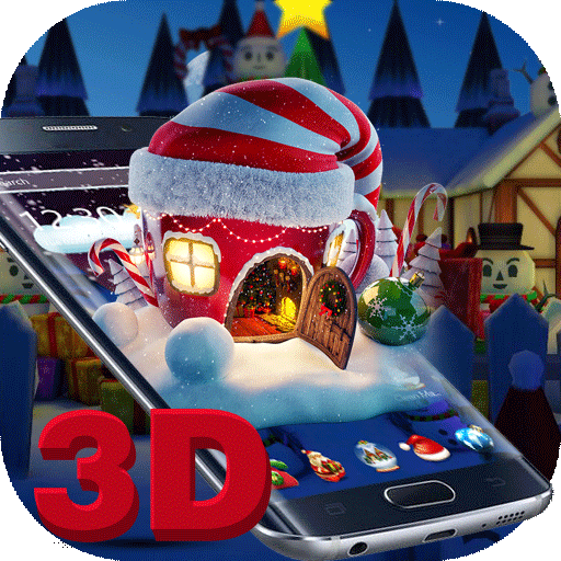 3D Merry Christmas Santa theme