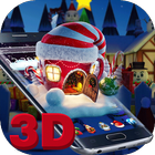 ikon 3D Merry Christmas Santa theme