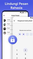 SMS Messenger: Beranda Pesan screenshot 2